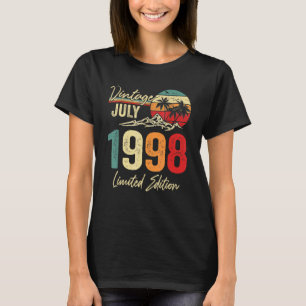 Camiseta Viñeta de 24 años Julio 1998 24º cumpleaños