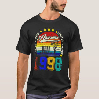 Camiseta Viñeta de 24 años Julio 1998 24º cumpleaños