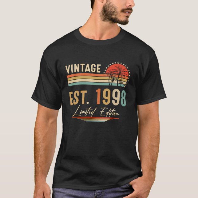 Camiseta Viñeta de 25 años 1998 25º cumpleaños (Anverso)