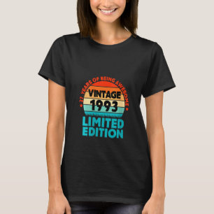 Camiseta Viñeta de 27 años 1993 27º cumpleaños de mujeres
