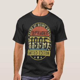 Camiseta Viñeta de 28 años Septiembre 1995 28º cumpleaños