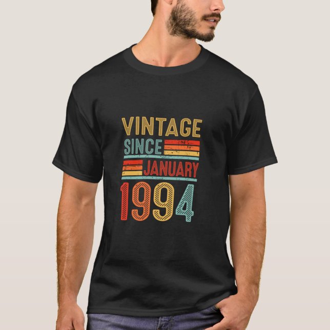 Camiseta Viñeta de 30 años desde enero de 1994 30º nacimien (Anverso)