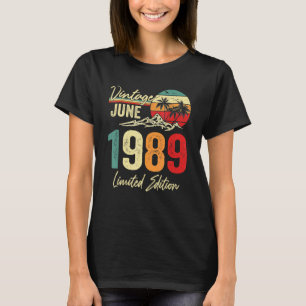 Camiseta Viñeta de 33 años Junio 1989 33a cumpleaños