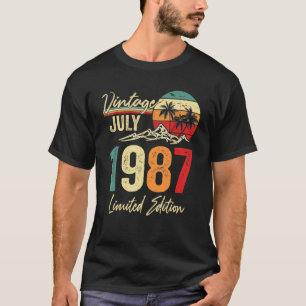 Camiseta Viñeta de 35 años Julio 1987 35º cumpleaños