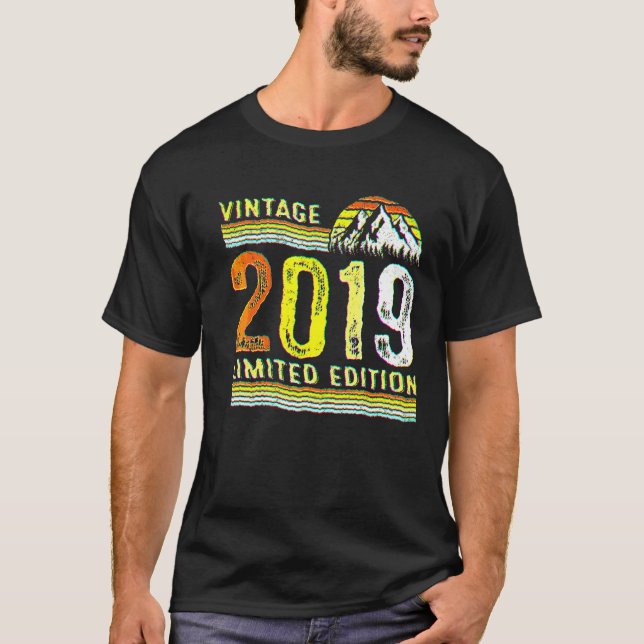Camiseta Viñeta de 3 años 2019 Tercer cumpleaños (Anverso)