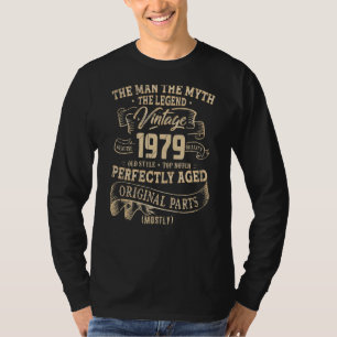 Camiseta Viñeta de 43 años de edad 1979 43º cumpleaños