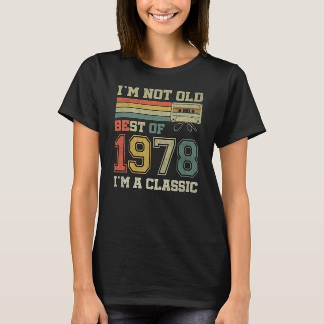 Camiseta Viñeta de 45 años de edad 1978 Cinta Cassette 45º  (Anverso)