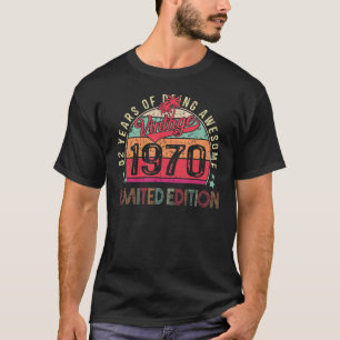 Camiseta Viñeta de 52 años 1970 52º cumpleaños