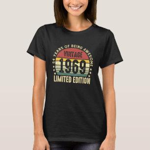 Camiseta Viñeta de 54 años 1969 54º cumpleaños