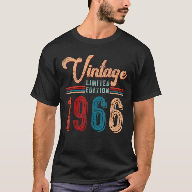 Camiseta Viñeta de 56 años 1966 56º cumpleaños 1 (Anverso)