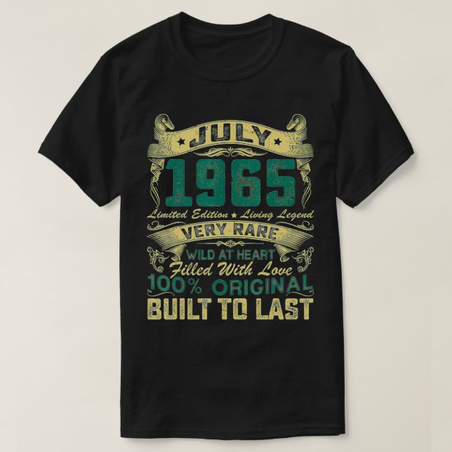 Camiseta Viñeta de 57 años Julio 1965 Edición limitada 57t (Diseño del anverso)