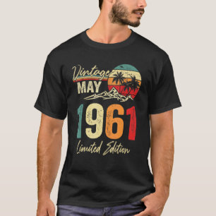 Camiseta Viñeta de 61 años Mayo 1961 61º cumpleaños