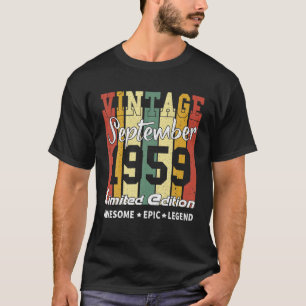 Camiseta Viñeta de 63 años septiembre 1959 Edición limitada