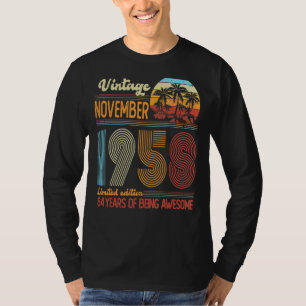 Camiseta Viñeta de 64 años Noviembre de 1958 64º cumpleaños