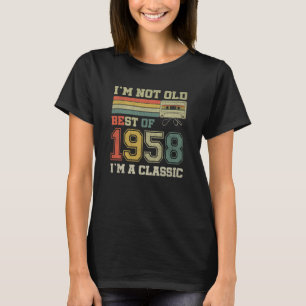 Camiseta Viñeta de 65 años de edad 1958 Cinta Cassette 65º 
