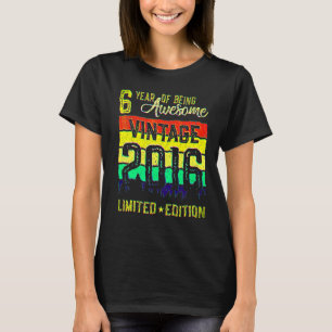 Camiseta Viñeta de 6 años 2016 6º cumpleaños 1