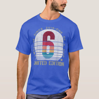 Camiseta Viñeta de 6 años de edad 2016 Retro Edición Limita