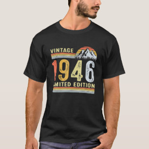 Camiseta Viñeta De 76 Años 1946 Edición Limitada 76º Nacimi