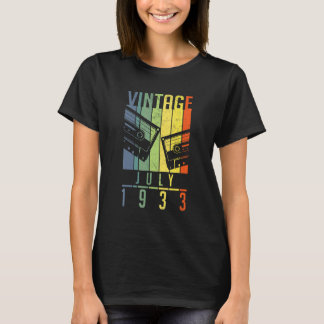 Camiseta Viñeta de 89 años Julio 1933 89º cumpleaños