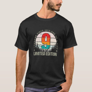 Camiseta Viñeta de 9 años 2013 9 cumpleaños retro