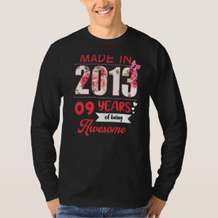 Camiseta Viñeta de 9 años 2013 Noveno cumpleaños