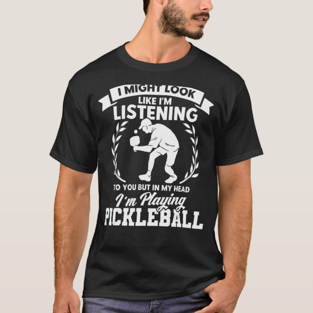 Camiseta Viñeta De Baloncesto En Mi Cabeza Paddleball_1 (Anverso)