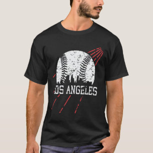 Camiseta Viñeta de béisbol de la ciudad de Los Ángeles