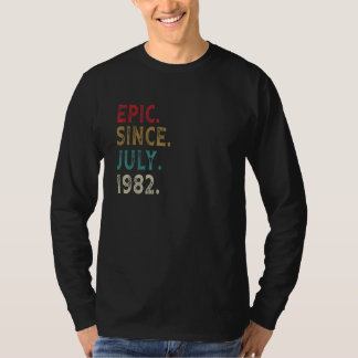 Camiseta Viñeta De Bodega De 40 Años Desde Julio De 1982