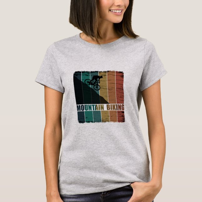 Camiseta Viñeta de ciclismo de montaña (Anverso)