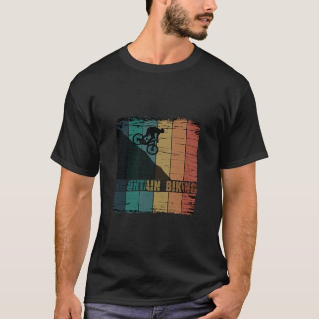 Camiseta Viñeta de ciclismo de montaña (Anverso)