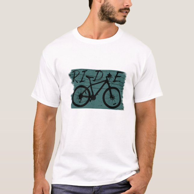 Camiseta Viñeta de ciclismo de montaña (Anverso)