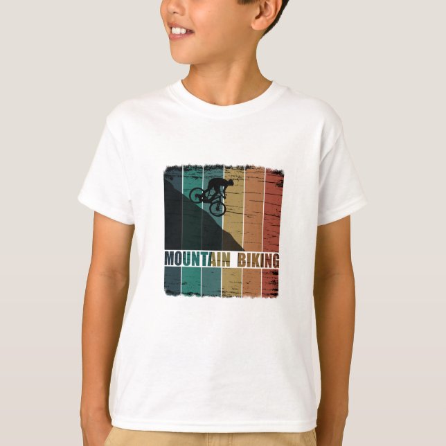 Camiseta Viñeta de ciclismo de montaña (Anverso)