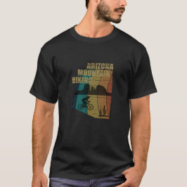 Camiseta Viñeta de ciclismo de montaña de Arizona