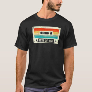 Camiseta Viñeta De Cinta Cassette De 65 Años Mejor De 1957