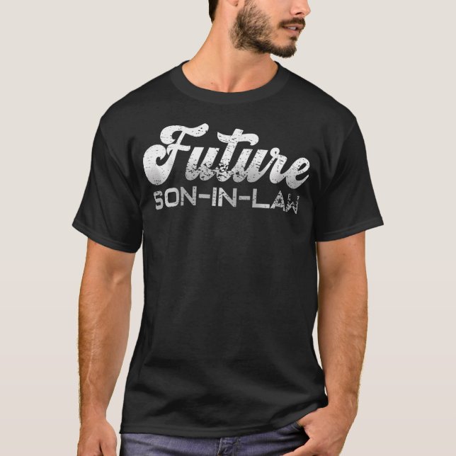 Camiseta Viñeta de compromiso de Boda de regalo de futuros  (Anverso)