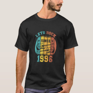 Camiseta Viñeta de cumpleaños 1996 Retro Guit de 27 años