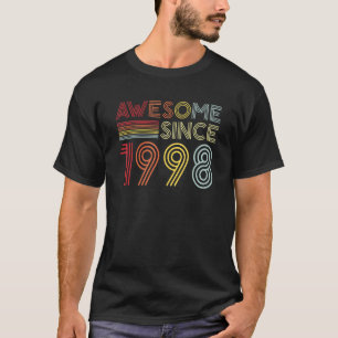 Camiseta Viñeta de cumpleaños 1998 hecha en 1998 alucinante
