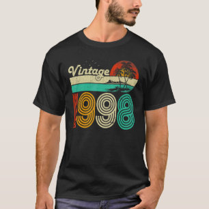 Camiseta Viñeta de cumpleaños 1998 Hombres de 25 años