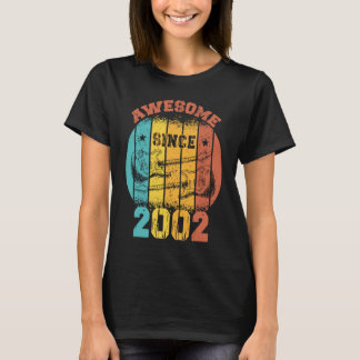 Camiseta Viñeta de cumpleaños 2002 Retro Guit de 21 años