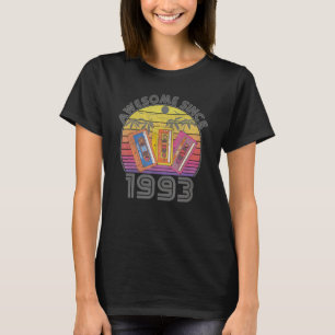 Camiseta Viñeta de cumpleaños de 29 años 1993 Cinta de cass