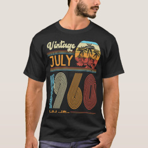 Camiseta Viñeta de cumpleaños de 63 años Julio 1960 Mujeres