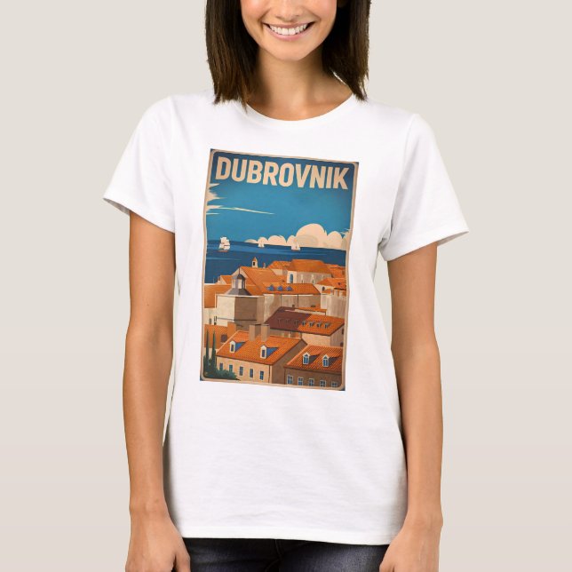 Camiseta Viñeta de Dubrovnik (Anverso)