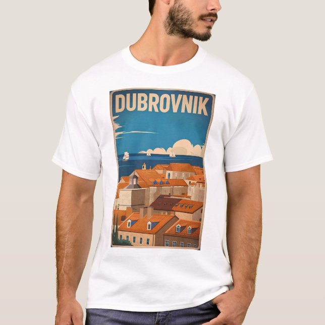 Camiseta Viñeta de Dubrovnik (Anverso)