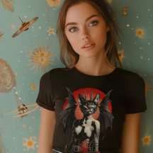 Viñeta de gato espacial sexy de ciencia ficción de