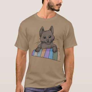 Camiseta Viñeta de gato xilófono