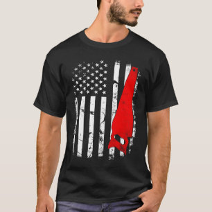 Camiseta Viñeta de la bandera de los Estados Unidos con la 