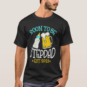 Camiseta Viñeta De Los Hombres Próximamente A Estar Stepdad