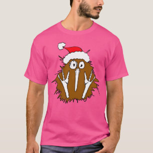 Camiseta Viñeta de pájaro de Xmas Kiwi