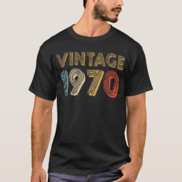 Camiseta Viñeta de regalo de cumpleaños 1970