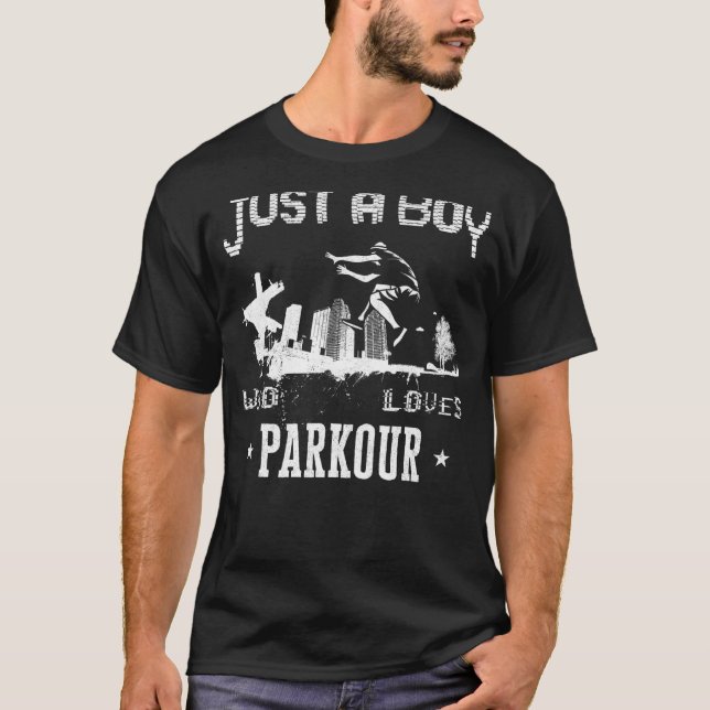 Camiseta Viñeta de Traceur Libre de Parkour (Anverso)